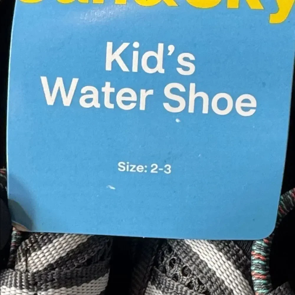 Kids' Sun & Sky Water Shoes Size 2-3 NEW